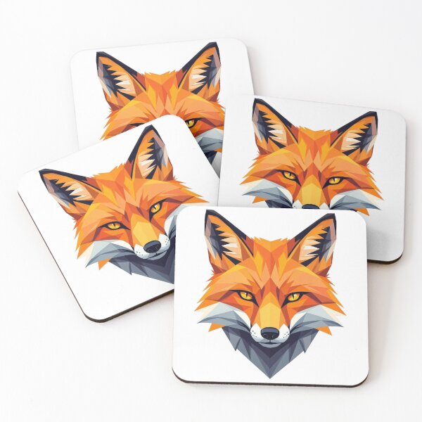 Item preview, Vibrant Polygon Fox – Trendy Wildlife Design designed and sold by Echo&Ember.
