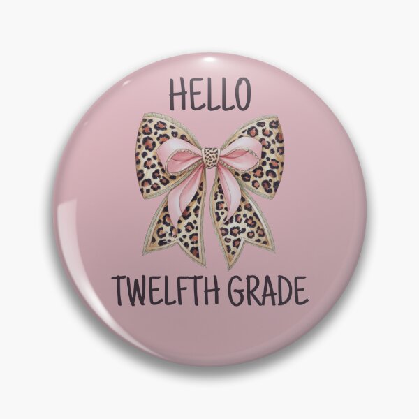 Item preview, Hello Twelfth Grade Cute Bow designed and sold by Viikis.