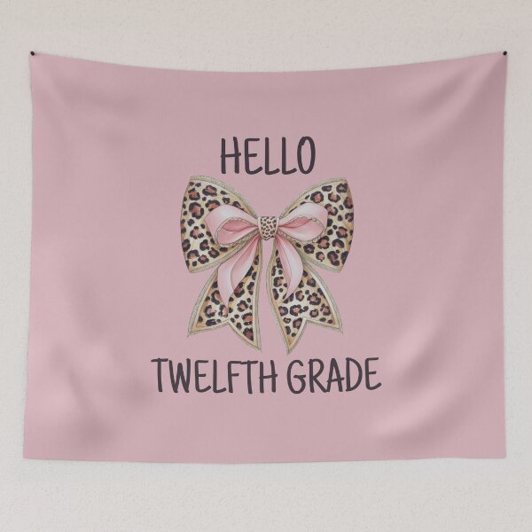 Item preview, Hello Twelfth Grade Cute Bow designed and sold by Viikis.