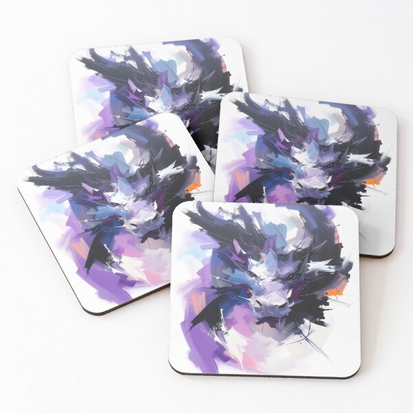 Item preview, Abstract portrait of a dragon head powerful designed and sold by LiskoDesign.