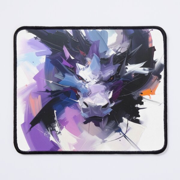 Item preview, Abstract portrait of a dragon head powerful designed and sold by LiskoDesign.
