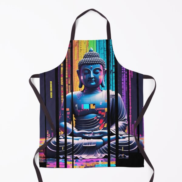 Item preview, Glitching Buddha surrounded by code 4 designed and sold by Neon G.