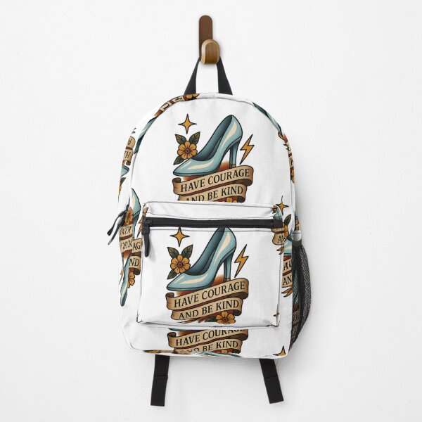 Item preview, Have Courage and Be Kind – Glass Slipper Traditional Tattoo Style designed and sold by ClassroomInk.