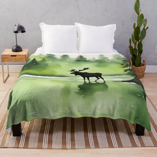 Item preview, Green Moose Silhouette designed and sold by CalmnessbyChoice.