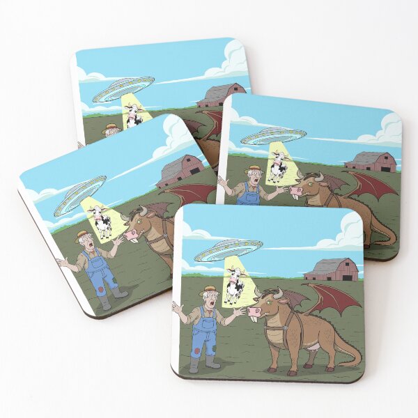 Item preview, Alien Abduction of Cow, or Cow trade? designed and sold by Really Bad Art.