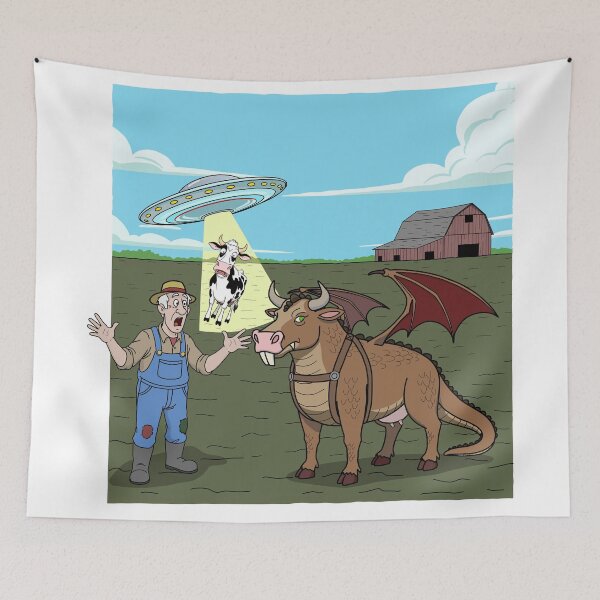 Item preview, Alien Abduction of Cow, or Cow trade? designed and sold by Really Bad Art.
