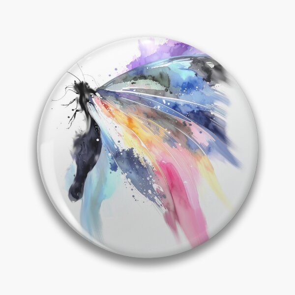 Item preview, Abstract watercolor butterfly bright colors designed and sold by LiskoDesign.