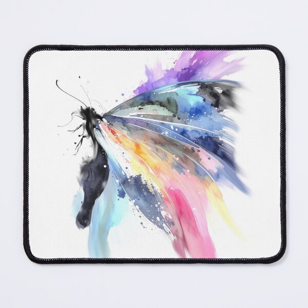 Item preview, Abstract watercolor butterfly bright colors designed and sold by LiskoDesign.