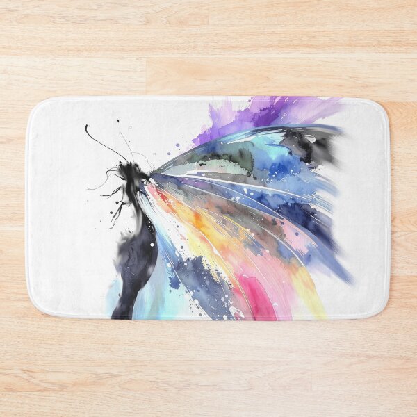 Item preview, Abstract watercolor butterfly bright colors designed and sold by LiskoDesign.