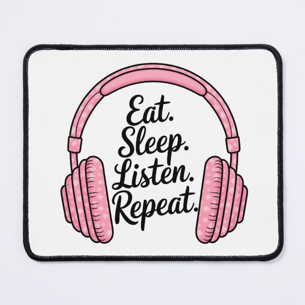 Item preview, Eat. Sleep. Listen. Repeat. designed and sold by Bearbones81.