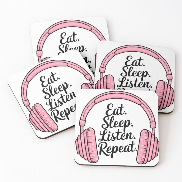 Item preview, Eat. Sleep. Listen. Repeat. designed and sold by Bearbones81.