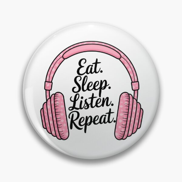 Item preview, Eat. Sleep. Listen. Repeat. designed and sold by Bearbones81.
