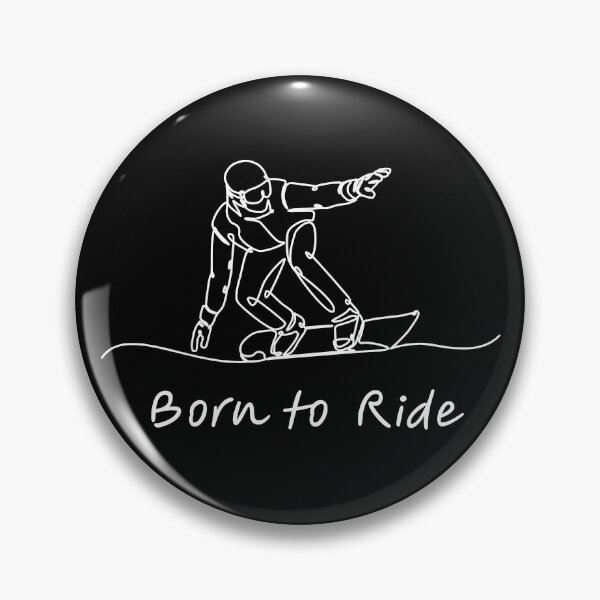 Item preview, Born to Ride - White | JAPOW Japan Powder Snow Snowboard Sticker designed and sold by PawaPotto.