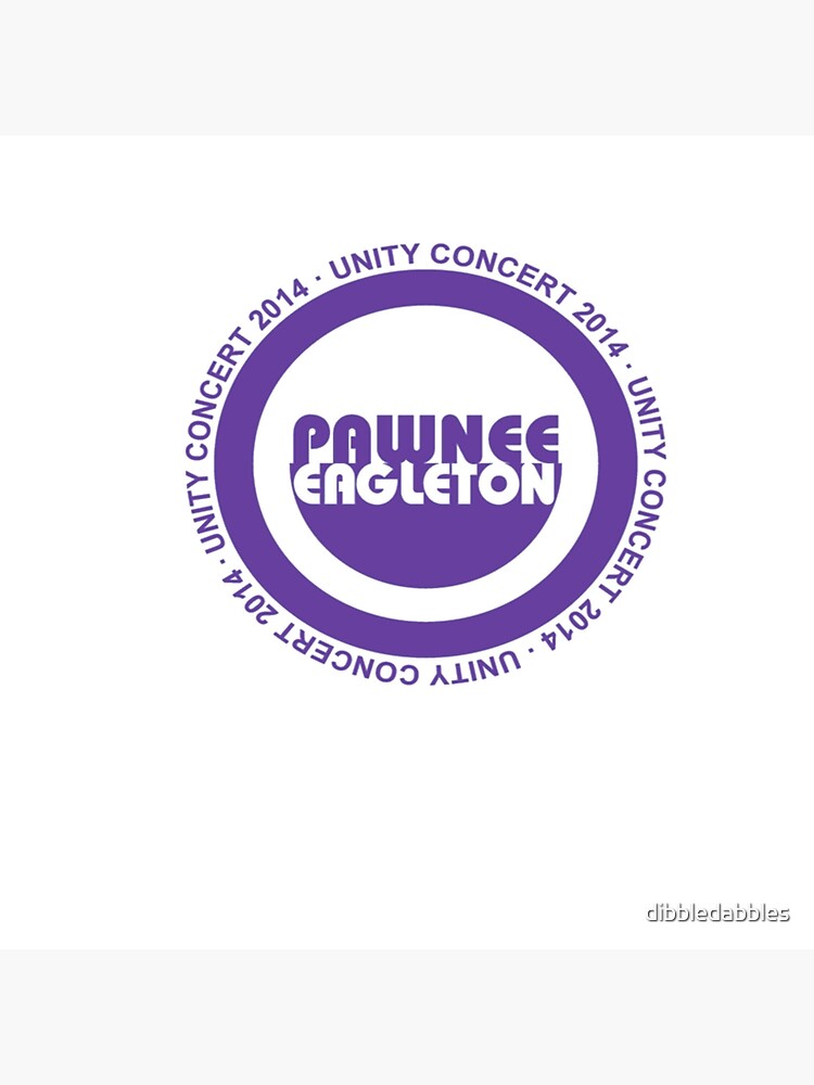 "Pawnee Unity Concert 2014" Poster by dibbledabbles Redbubble