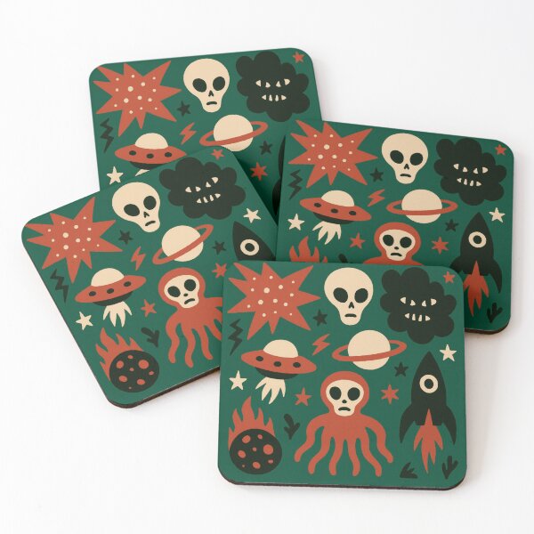 Item preview, Eerie Cosmic Creatures Doodle designed and sold by zzz888.