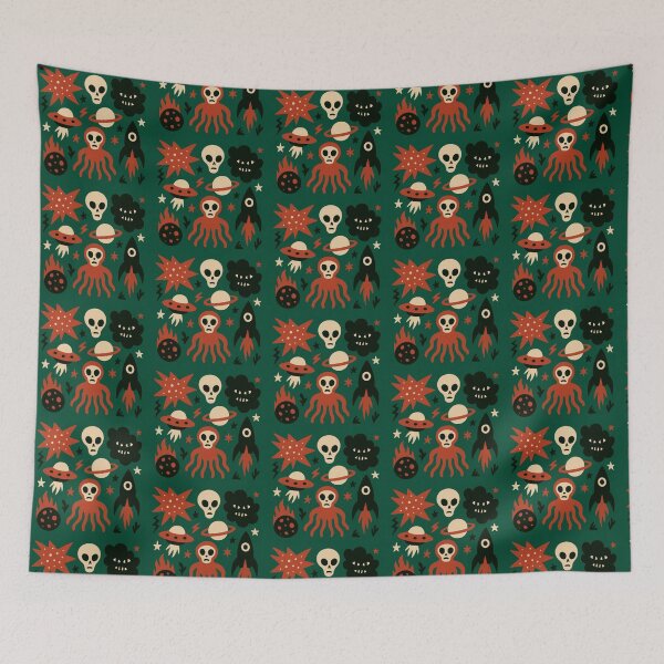 Item preview, Eerie Cosmic Creatures Doodle designed and sold by zzz888.