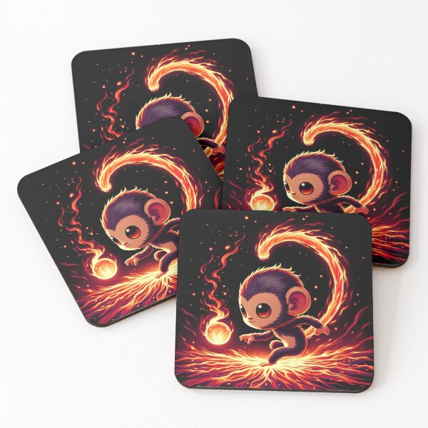 Item preview, Monkey Playing with Fireball, Ai Generated Art  designed and sold by ACC .