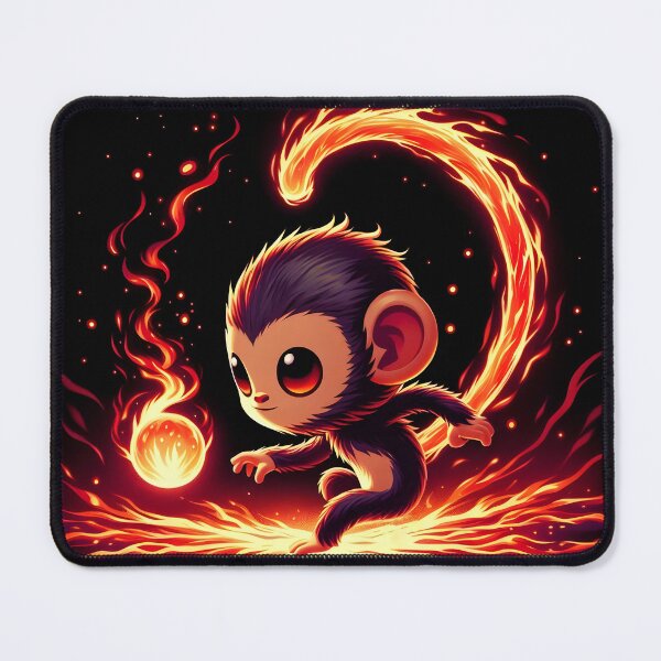 Item preview, Monkey Playing with Fireball, Ai Generated Art  designed and sold by ACC .