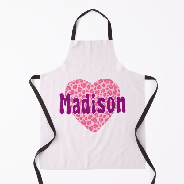 Item preview, Madison Name Pink Leopard Heart designed and sold by Jeallan Designs.