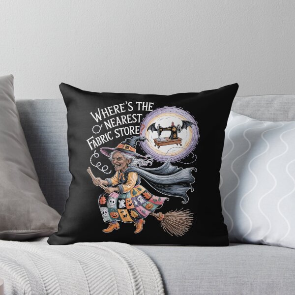 Item preview, Halloween Witch Sewing, Quilting, and Fabric Lover designed and sold by Betsytiptoe.