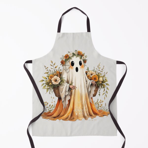 Item preview, Botanical Ghost, Cute Autumn Floral Halloween Illustration designed and sold by KolorellaS.