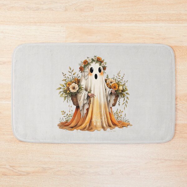 Item preview, Botanical Ghost, Cute Autumn Floral Halloween Illustration designed and sold by KolorellaS.