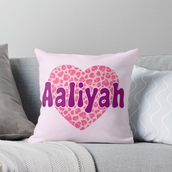 Item preview, Aaliyah Name Pink Leopard Heart  designed and sold by Jeallan Designs.