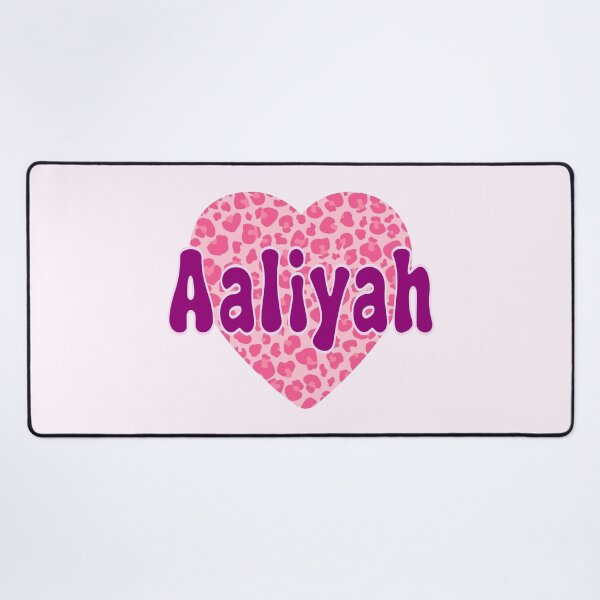 Item preview, Aaliyah Name Pink Leopard Heart  designed and sold by Jeallan Designs.