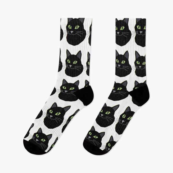 Item preview, Black Cat with Green Eyes – Realistic Cat Portrait designed and sold by RAKO13.
