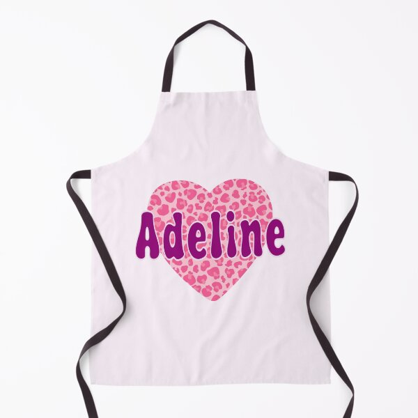 Item preview, Adeline Name Pink Leopard Heart designed and sold by Jeallan Designs.