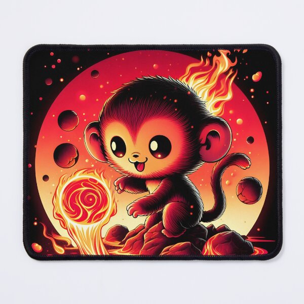 Item preview, Monkey Playing with Fireball, Ai Generated Art  designed and sold by ACC .