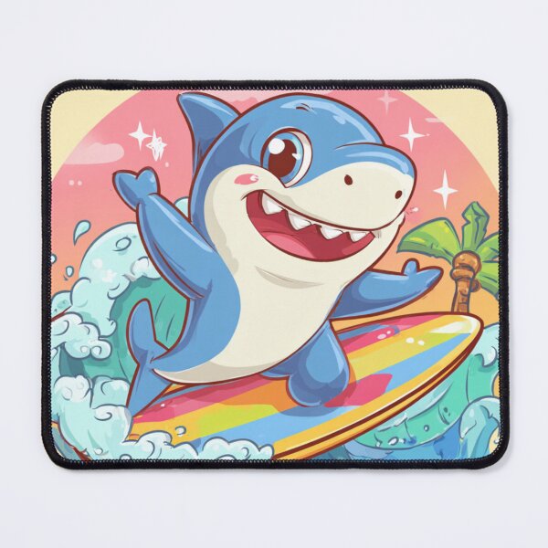 Item preview, Cool Surfing Shark Cartoon designed and sold by MagicOfPrint.