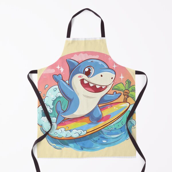 Item preview, Cool Surfing Shark Cartoon designed and sold by MagicOfPrint.