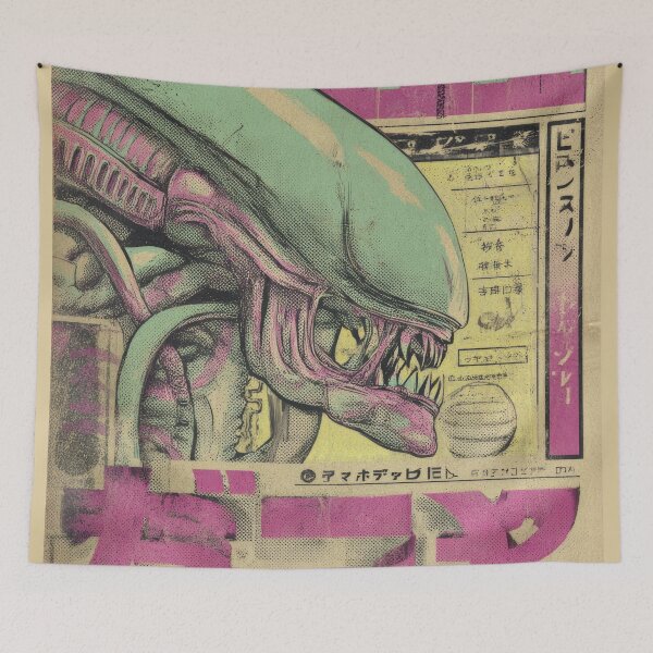 Item preview, Alien Vintage Japanese Poster  designed and sold by AnimeArsenalPrints.