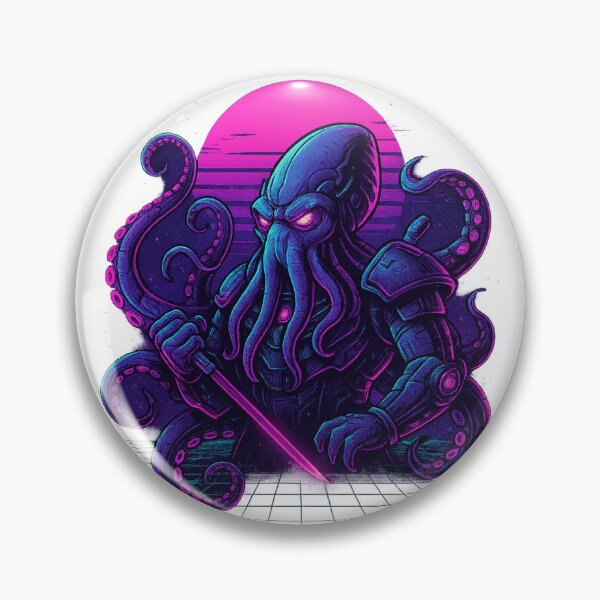 Item preview, Neon Psychic Overlord - Synthwave Mindflayer  designed and sold by ResinandRelics.