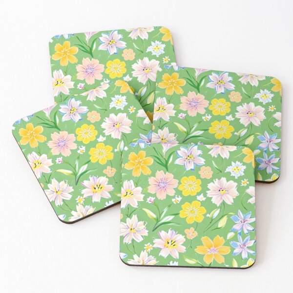 Item preview, yellow and white flowers designed and sold by Nice-patterns.