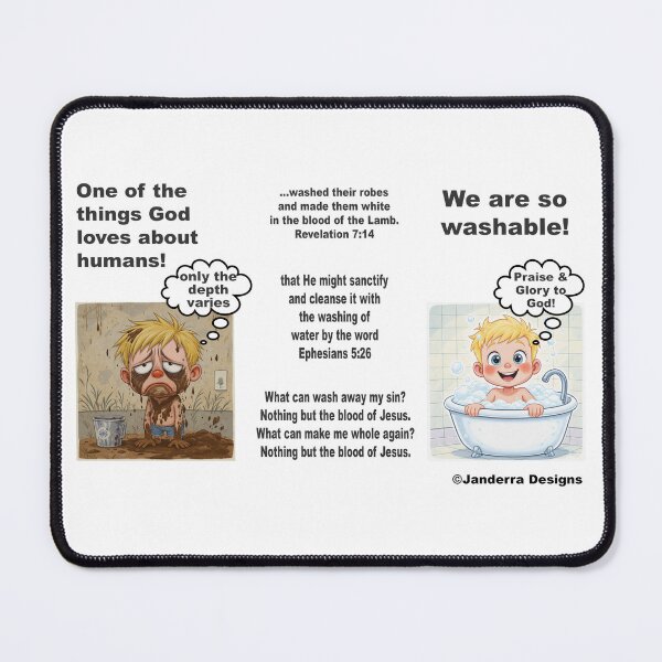 Item preview, One thing God loves about humans, the are Washable Father's Day GIft Dad Jokes Fun Christian designed and sold by JanderraDesigns.