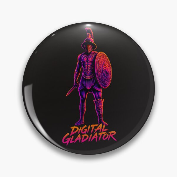 Item preview, Digital Gladiator – Neon Arena Champion designed and sold by Qopta.