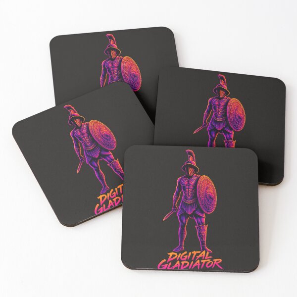 Item preview, Digital Gladiator – Neon Arena Champion designed and sold by Qopta.