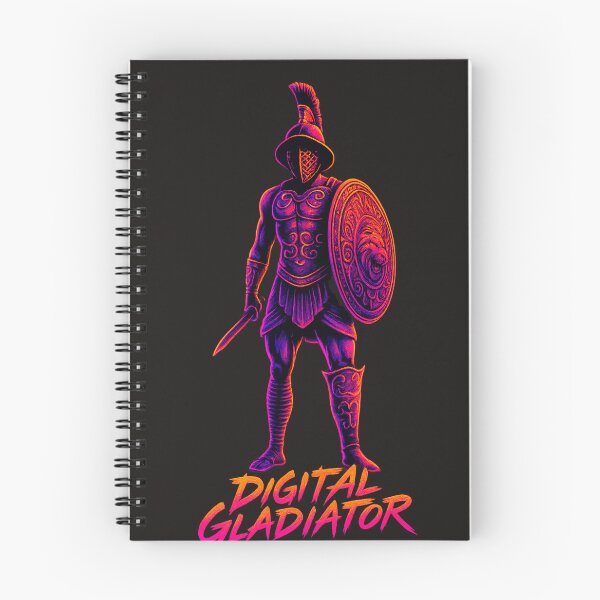Artikelvorschau, Digital Gladiator – Neon Arena Champion entworfen und verkauft von Qopta.