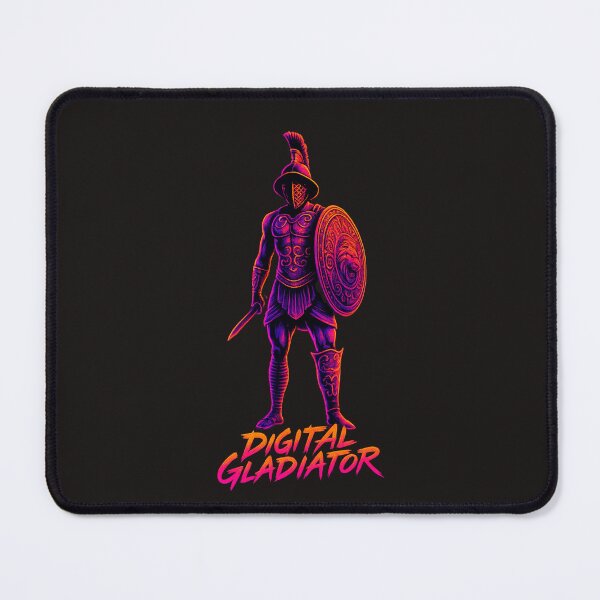 Item preview, Digital Gladiator – Neon Arena Champion designed and sold by Qopta.