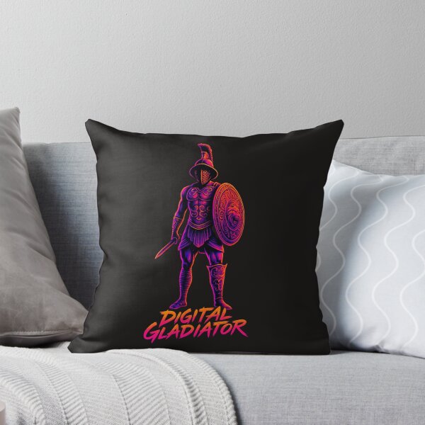 Item preview, Digital Gladiator – Neon Arena Champion designed and sold by Qopta.