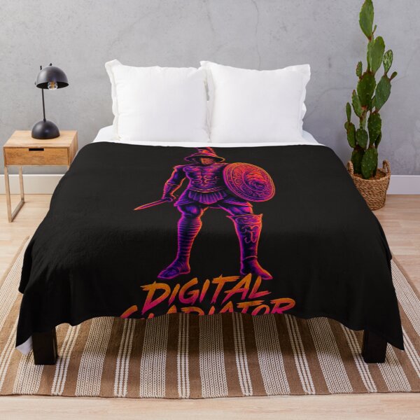 Item preview, Digital Gladiator – Neon Arena Champion designed and sold by Qopta.