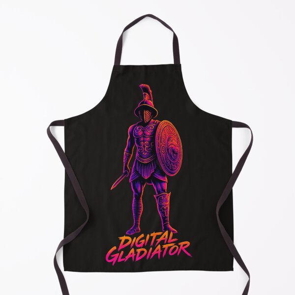 Item preview, Digital Gladiator – Neon Arena Champion designed and sold by Qopta.