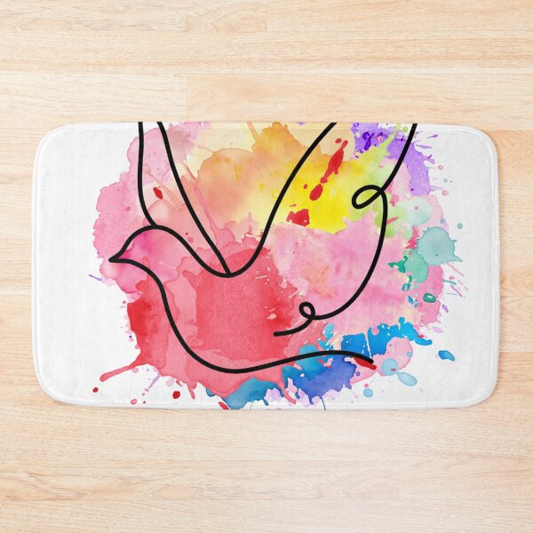 Item preview, Dove Line Art Watercolor – Minimalist Color Splash Animal Design designed and sold by TheFlowerreeb.