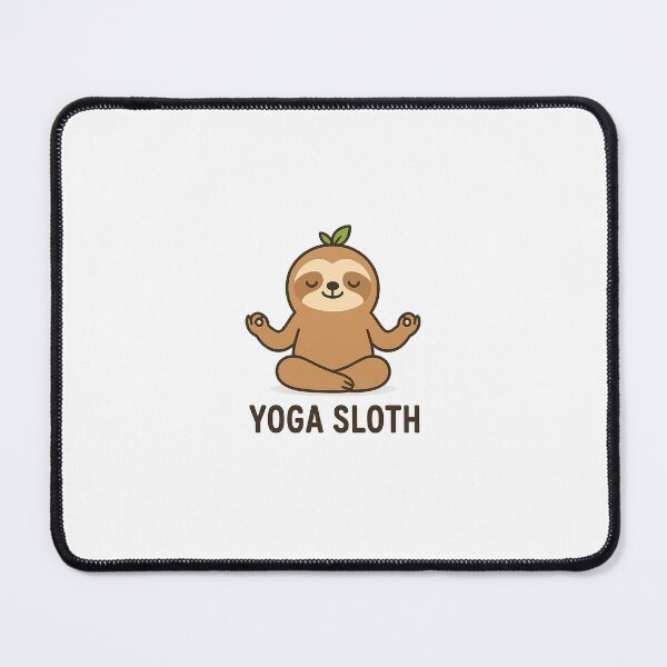 Item preview, Yoga Sloth – Relaxed Cartoon Sloth in Lotus Pose designed and sold by Art-Tacos.