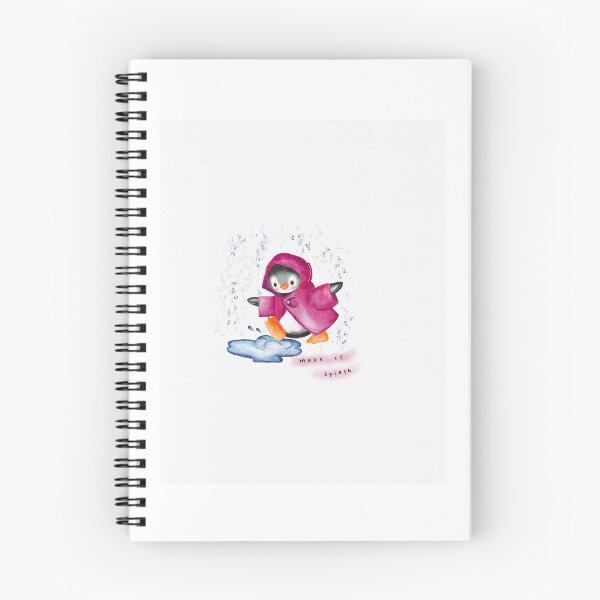 Item preview, Watercolor Penguin Puddle Make It Splash designed and sold by chezmadamerouge.