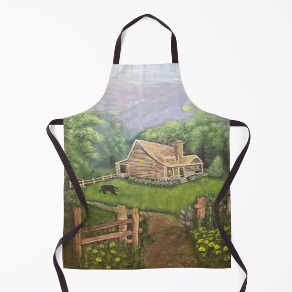 Artikelvorschau, Bärenjugend kommt zur Berghütte entworfen und verkauft von Laugh a Lot Folk Art.