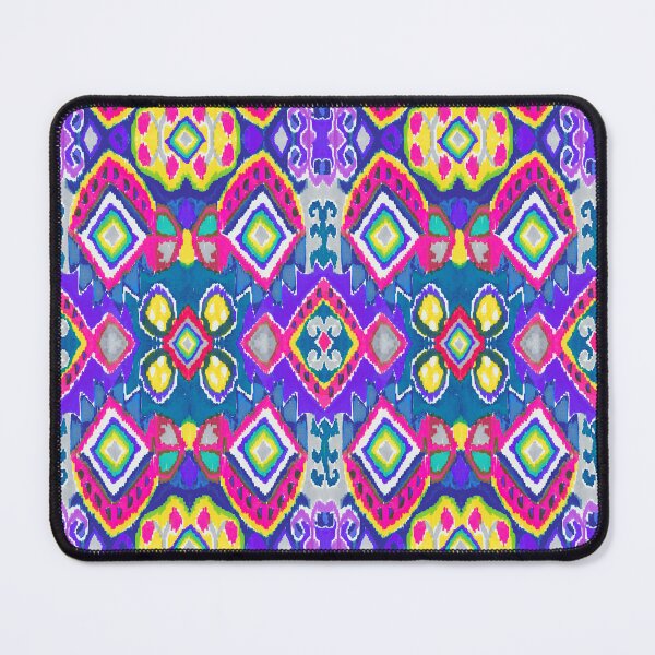 Item preview, Felt tip pen ikat design pop colors designed and sold by Alessandro Remo Mazzoni Remotextiles.