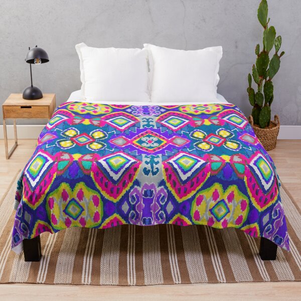 Item preview, Felt tip pen ikat design pop colors designed and sold by Alessandro Remo Mazzoni Remotextiles.